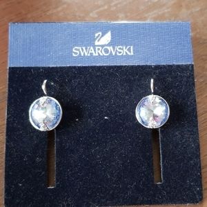 Swarovski globe pendant earrings